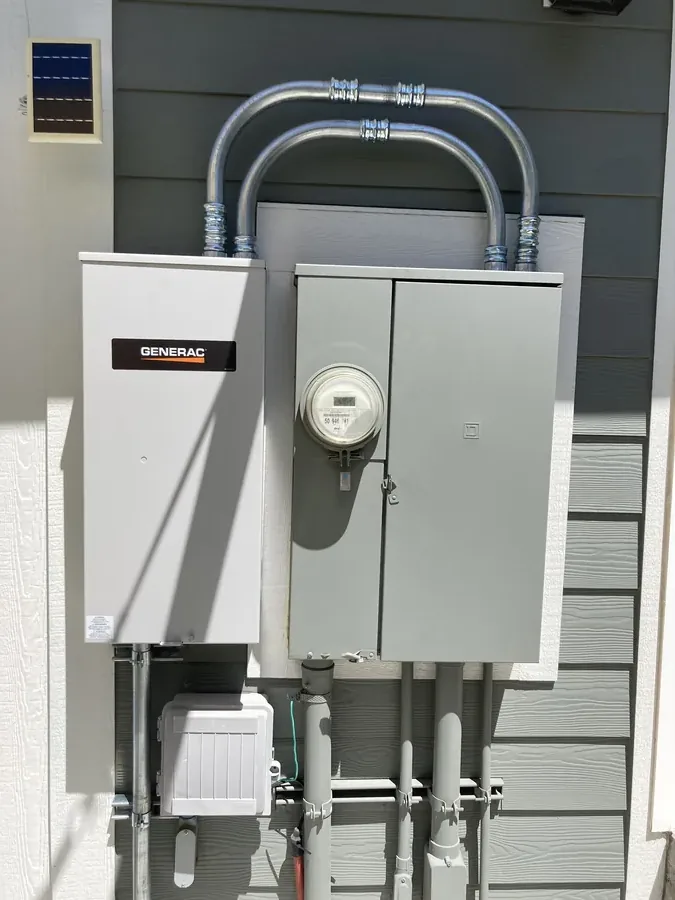 Automatic transfer switch installed for commercial standby power